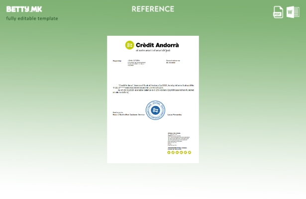 модерен стил Референтен шаблон за банкарска банка Андора кредит Андора